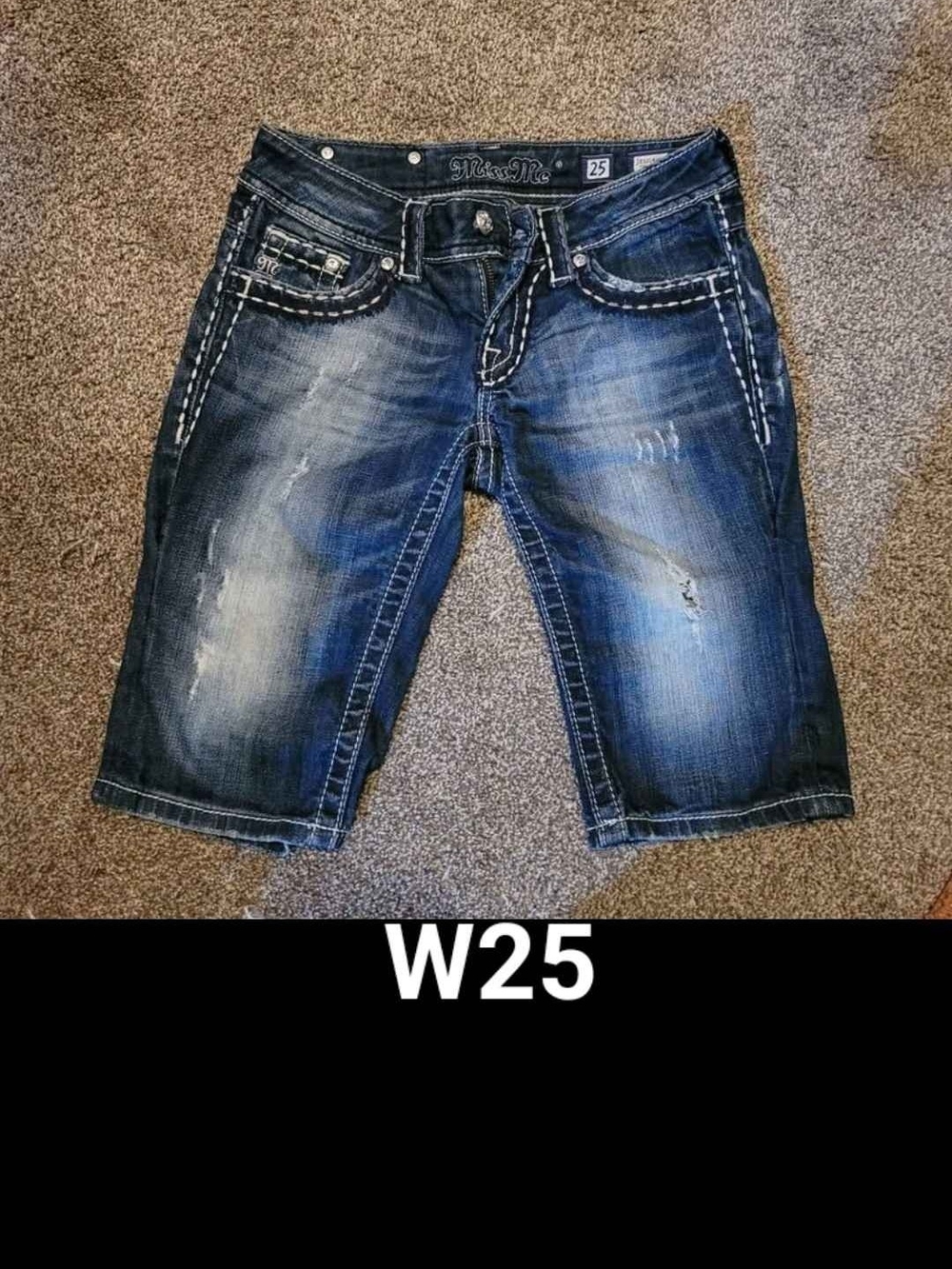 Womens Miss Me Bermuda Shorts